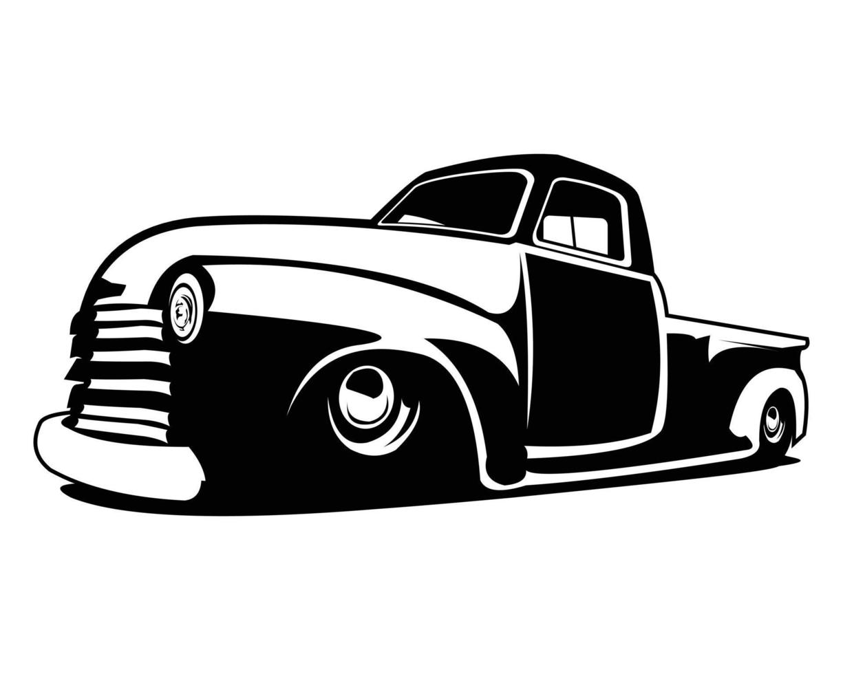 camion 3100. vecteur isolé. idéal pour l'insigne, l'emblème, l'icône, la conception d'autocollants, l'industrie du camionnage. disponible eps 10.