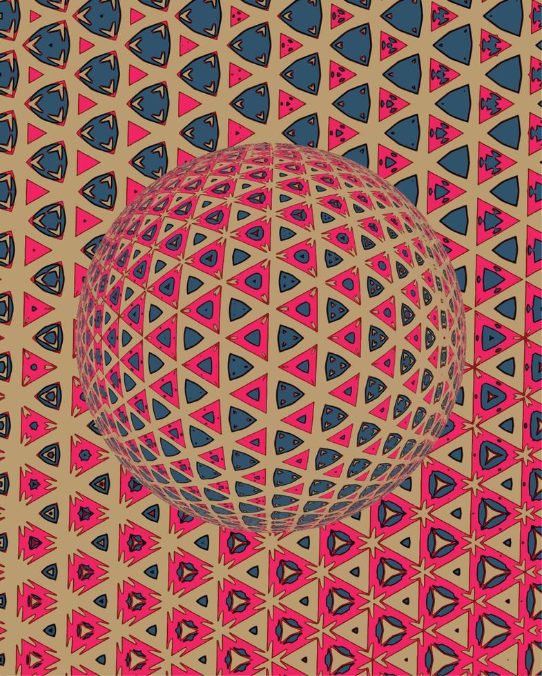 boule sphérique floue 3d colorée. illustration vectorielle vecteur