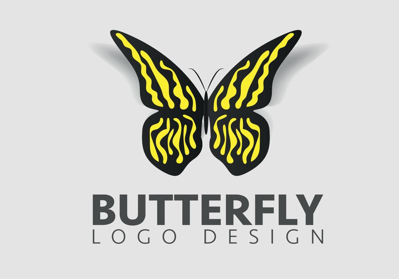 papillon conceptuel simple, icône colorée. logo. illustration vectorielle vecteur