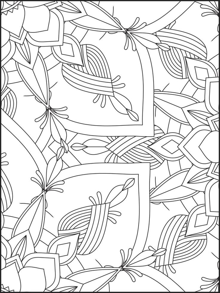 coloriage mandala fleuri