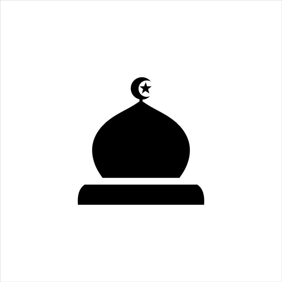 illustration de la mosquée en vecteur pour logo ou icône