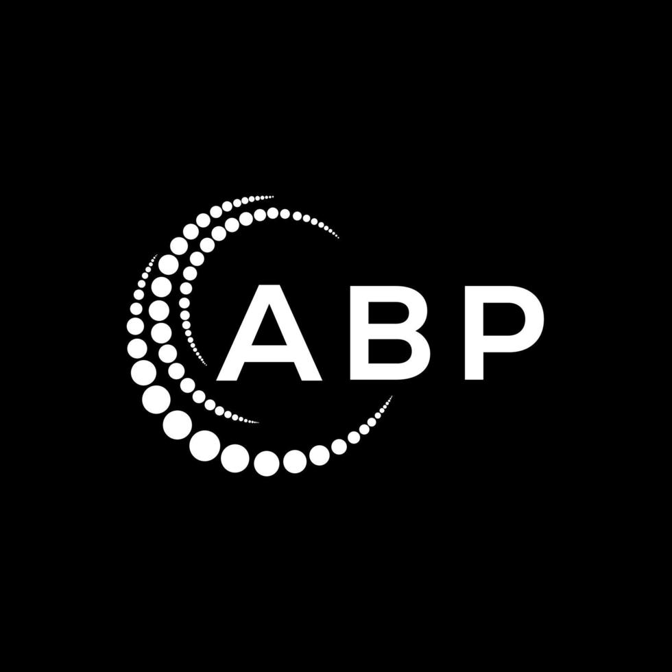 conception créative du logo de la lettre abp. conception unique de l'abp. vecteur