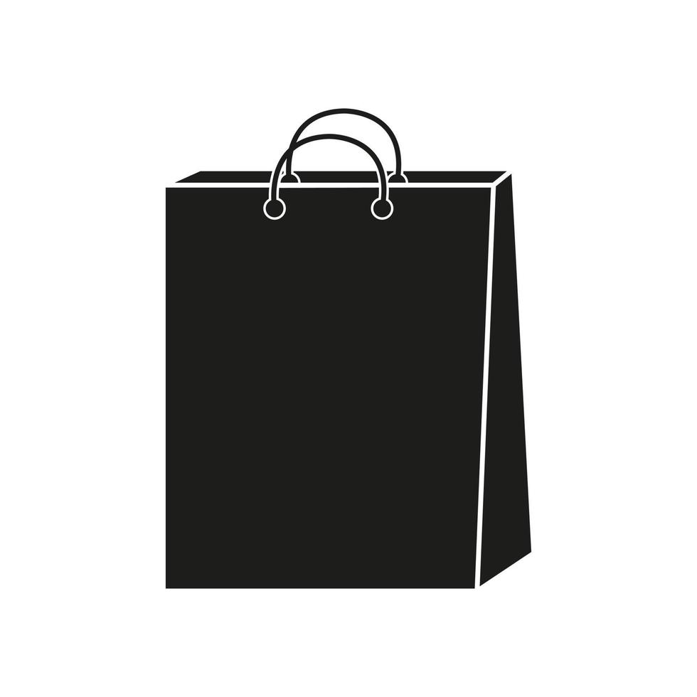 vecteur d'icône de sac en papier. signe d'illustration de paquet. symbole ou logo de l'emballage.