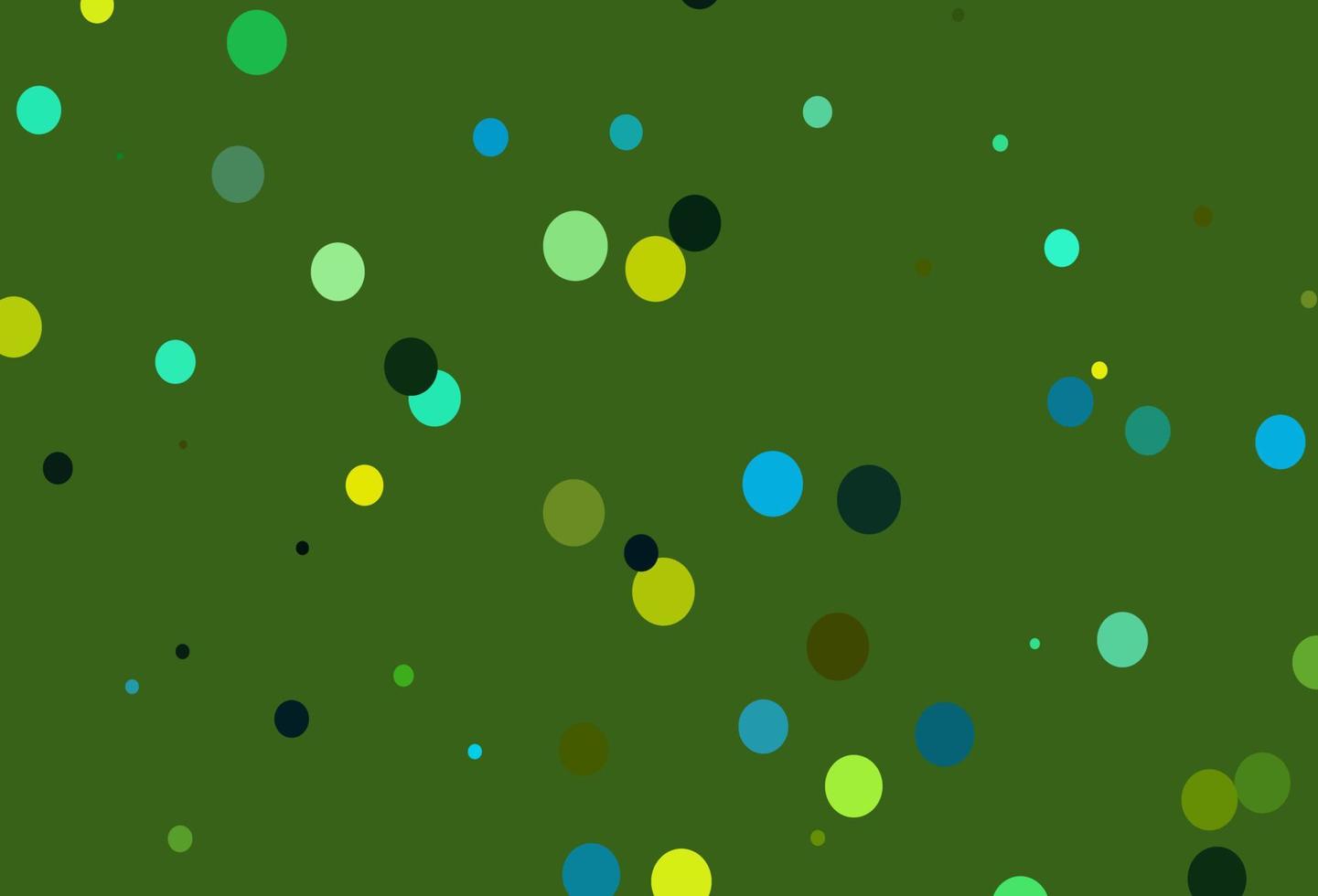 modèle vectoriel vert clair, jaune avec des cercles.