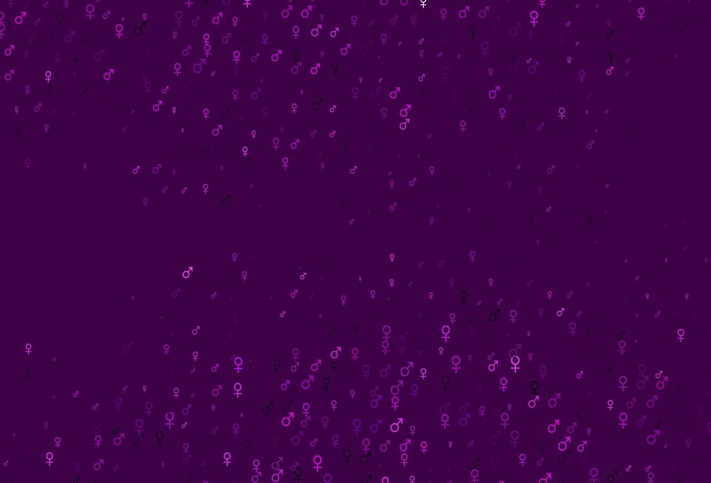 motif vectoriel violet clair avec des éléments de genre.