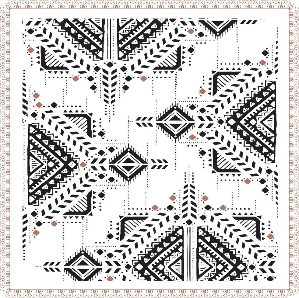 noir motif géométrique ethnique tribal illustration ethnique vintage fond fichier vectoriel