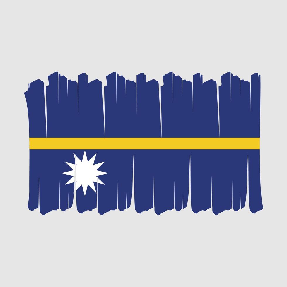 pinceau drapeau nauru vecteur