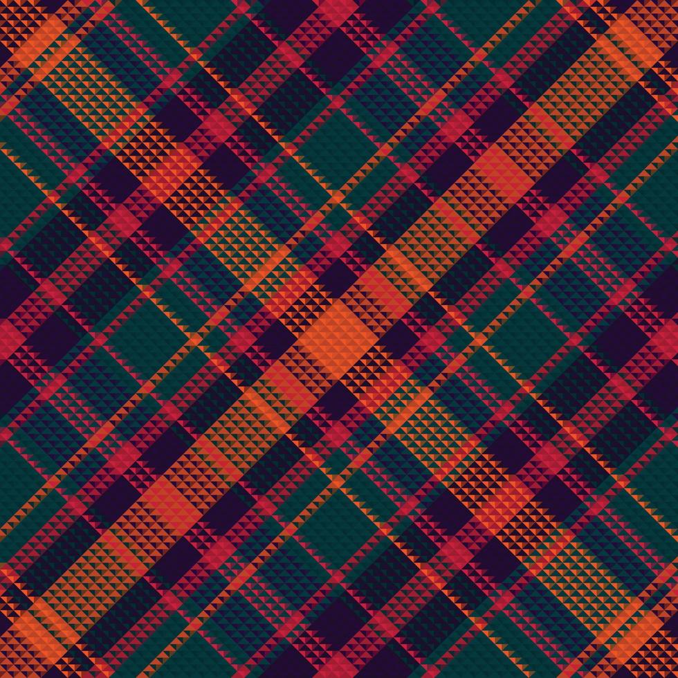 motif à carreaux tartan de couleur foncée. vecteur