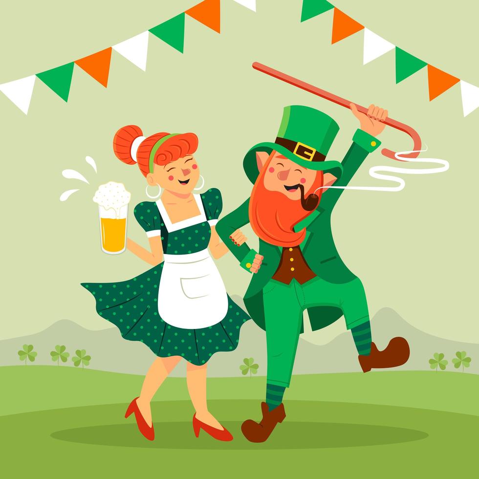 fête de la saint patrick vecteur