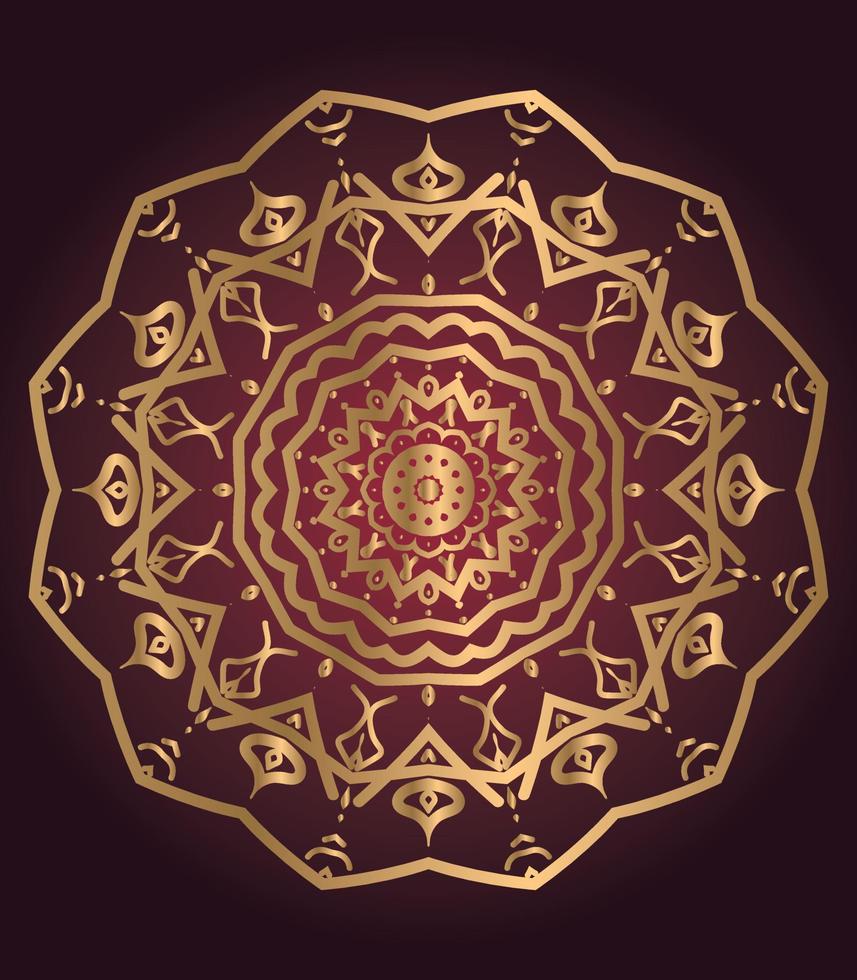 mandala coloré vintage avec ornement floral. vecteur libre de zone de style boho