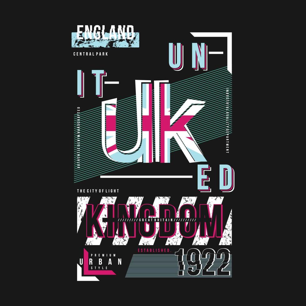 angleterre royaume uni impression vectorielle graphique abstraite vecteur