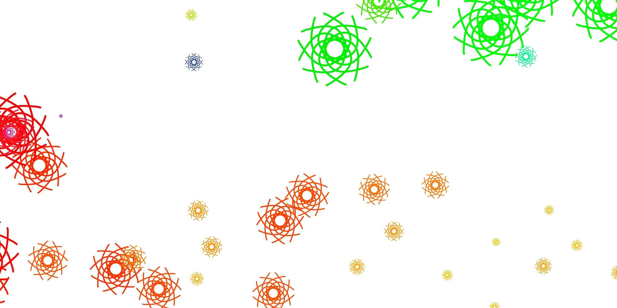 modèle vectoriel multicolore clair avec des formes abstraites.