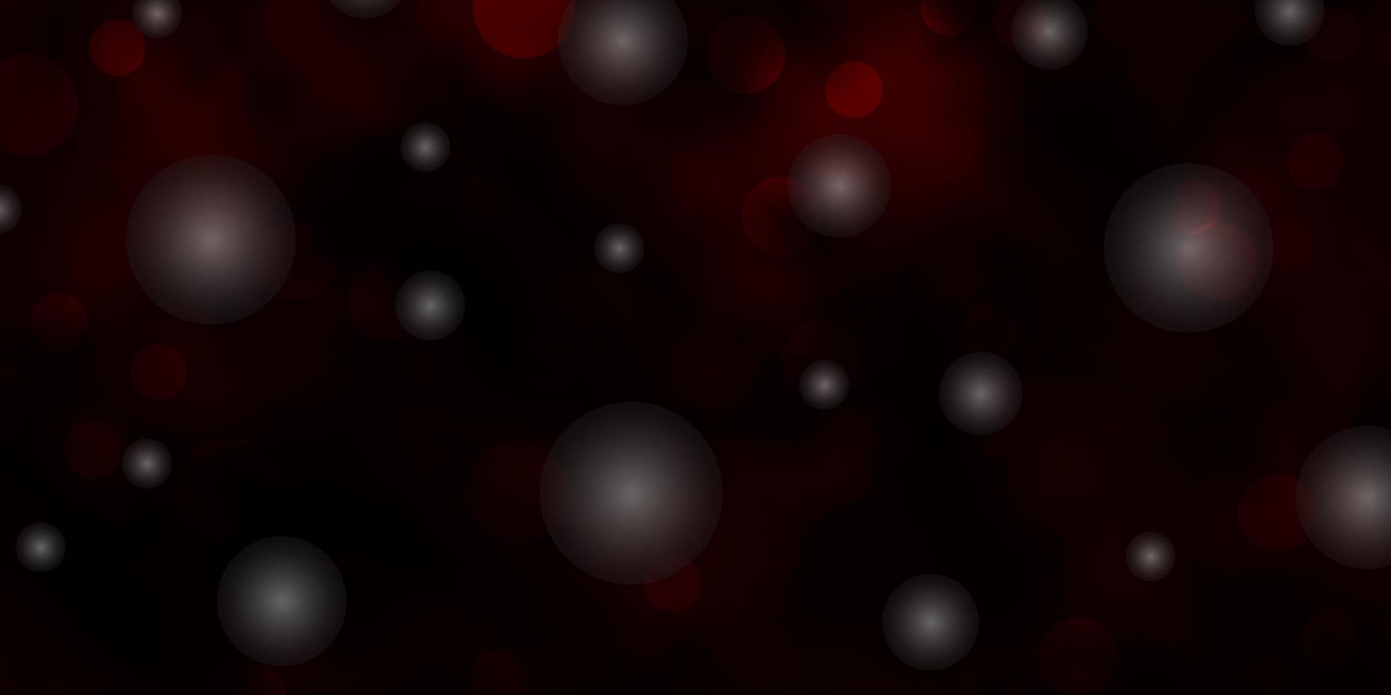 modèle vectoriel rouge foncé avec des cercles, des étoiles.