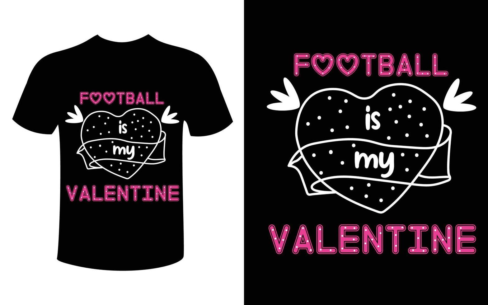 le football est ma valentine vecteur