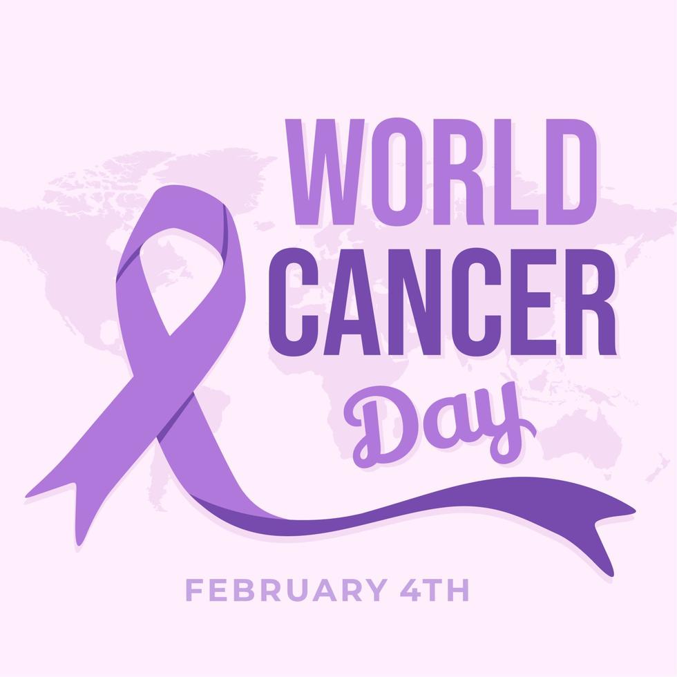 vecteur de la journée mondiale du cancer