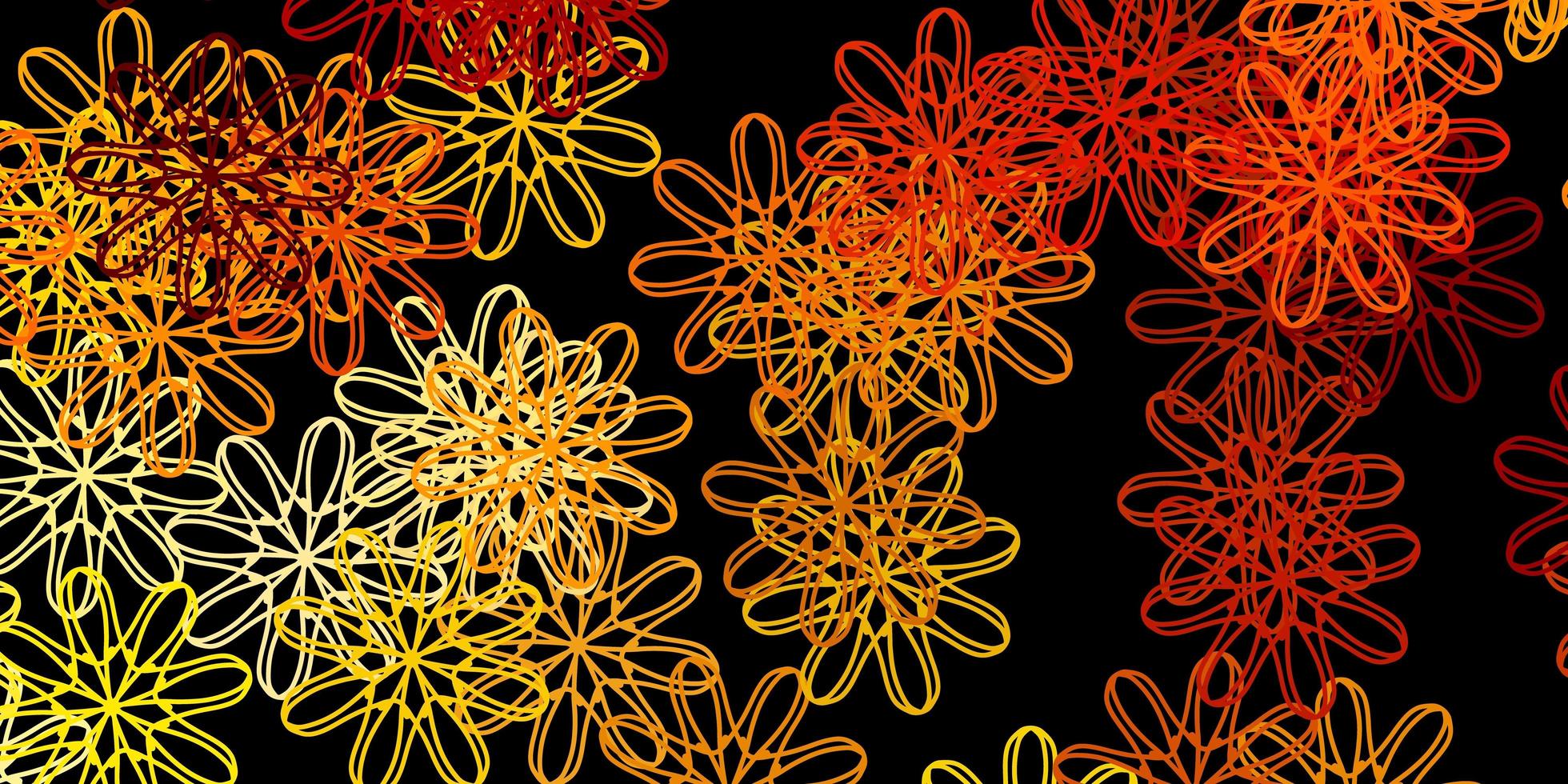 modèle vectoriel orange foncé avec des formes abstraites