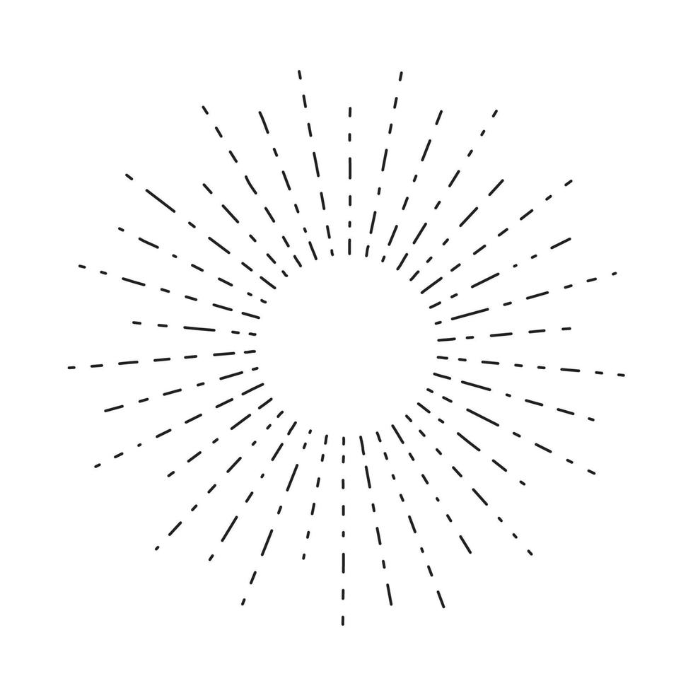 sunburst noir, rayons de soleil, illustration vectorielle d'élément de conception de rayons de soleil. vecteur