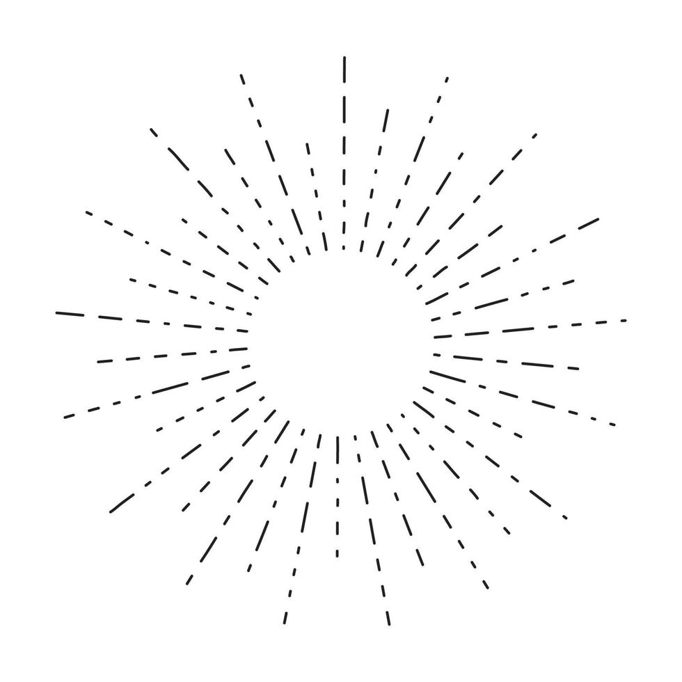 sunburst noir, rayons de soleil, illustration vectorielle d'élément de conception de rayons de soleil. vecteur