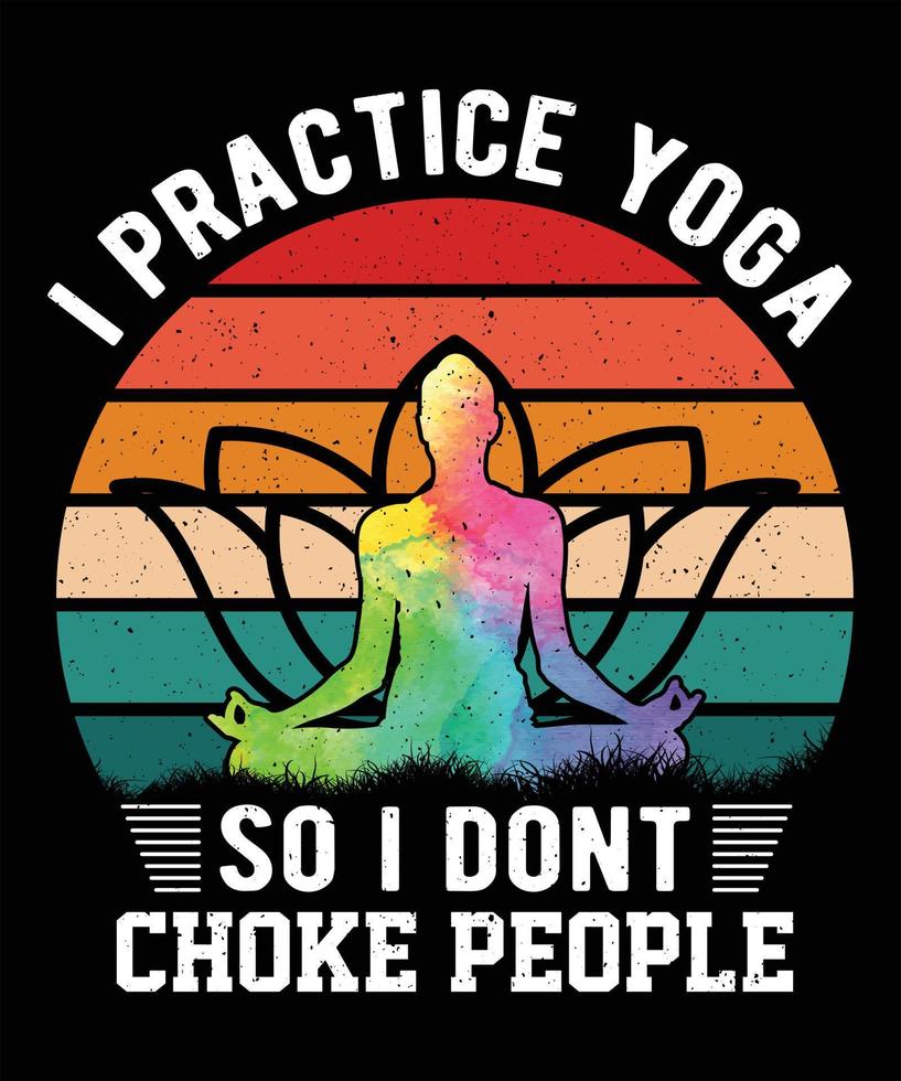 conception de t shirt de typographie de vecteur de yoga de méditation