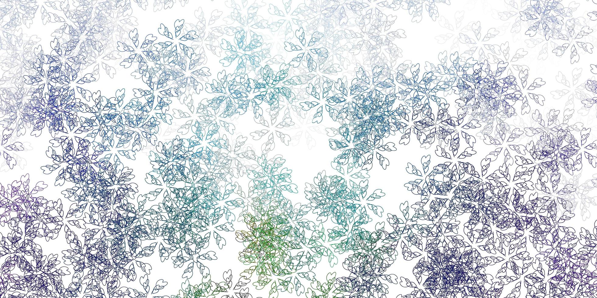 texture abstraite de vecteur multicolore léger avec des feuilles.