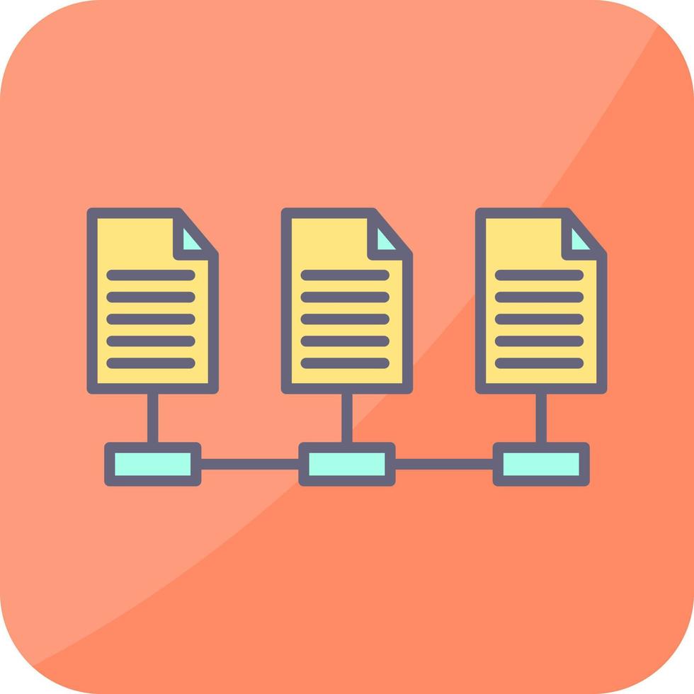 icône de vecteur de fichiers réseau