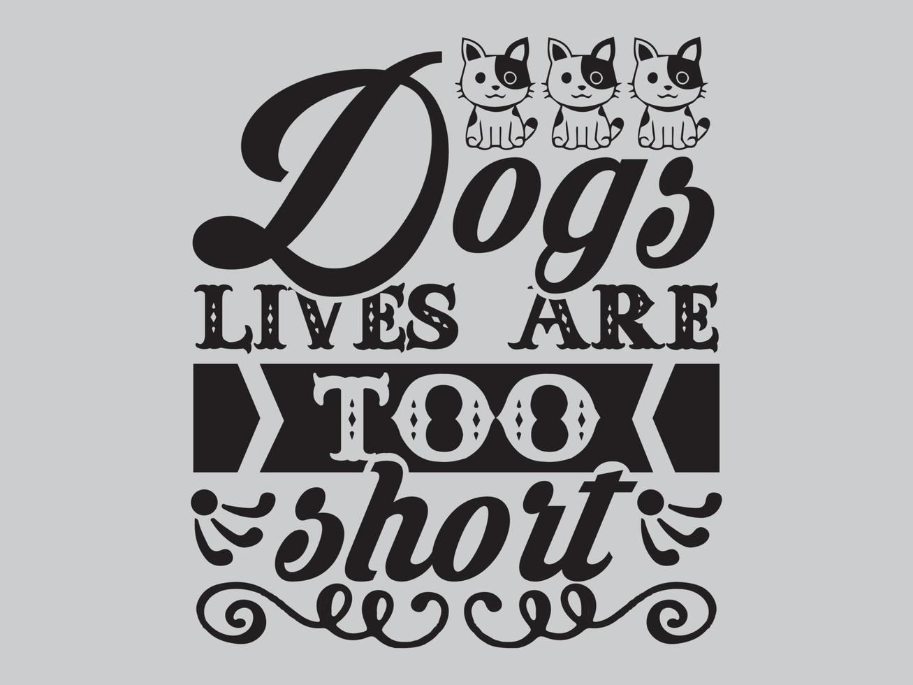 fichier de conception de t-shirt pour chien vecteur