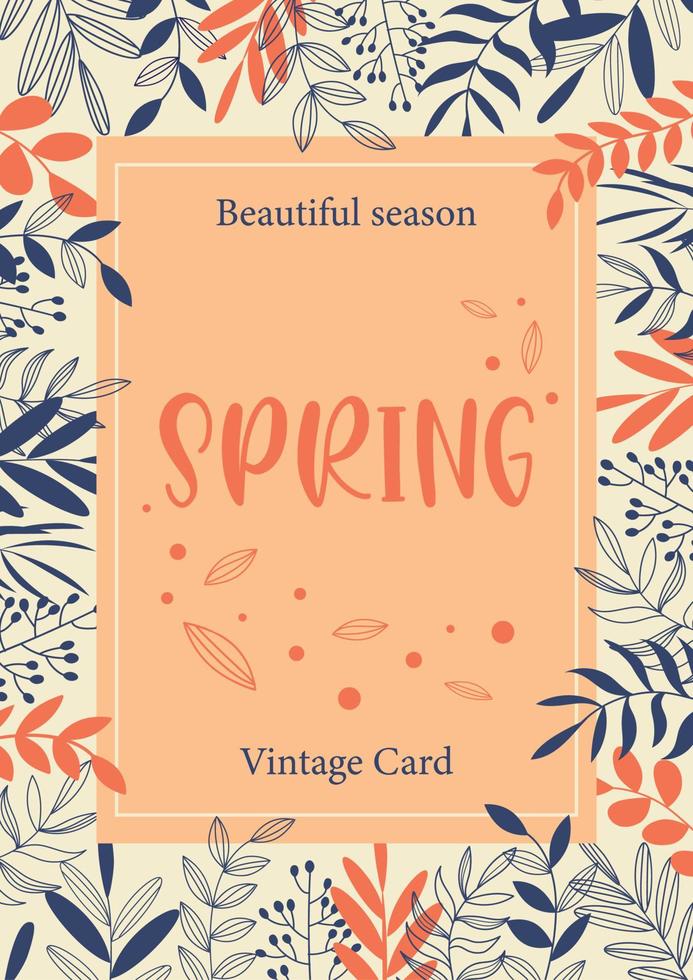 vente de printemps avec une belle fleur colorée, arrière-plan du modèle d'illustration vectorielle vecteur