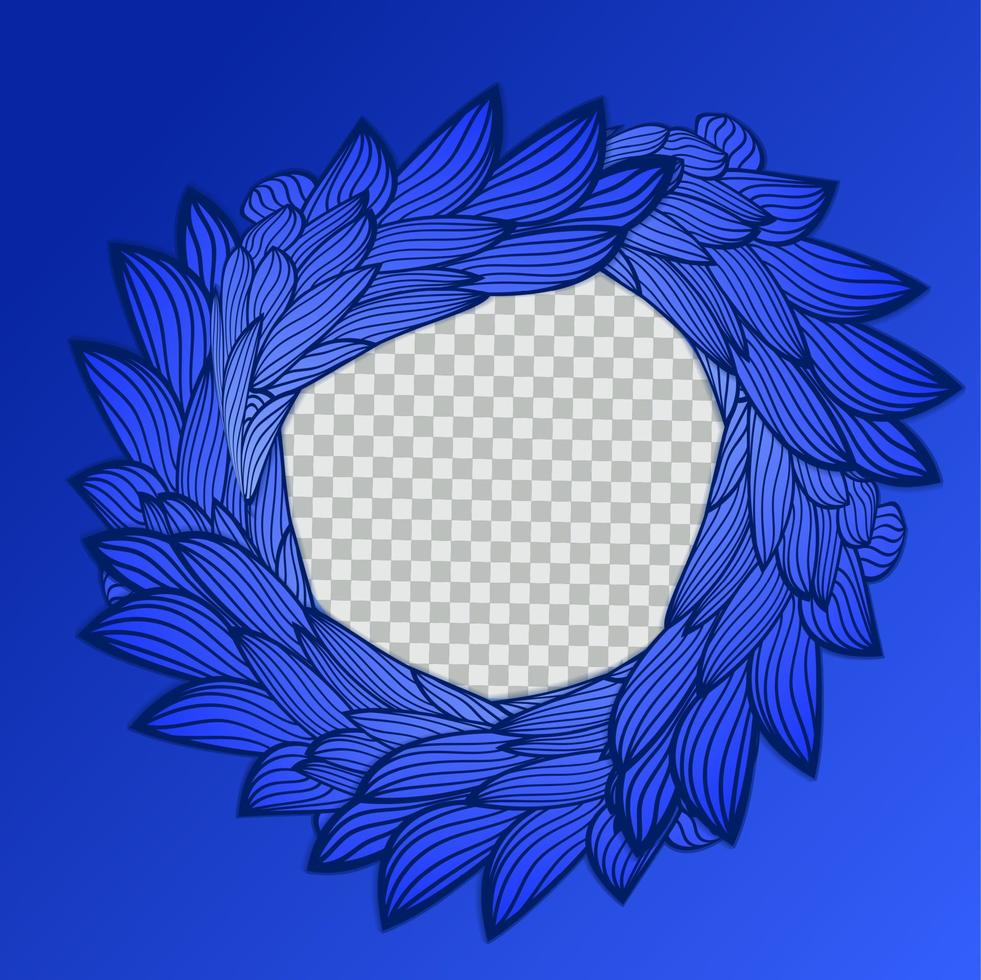 ensemble de modèle de bannière carrée modifiable. fond de doodle de couleur bleue. vecteur de design plat avec collage de photos. utilisable pour les médias sociaux, les histoires et les publicités sur Internet.