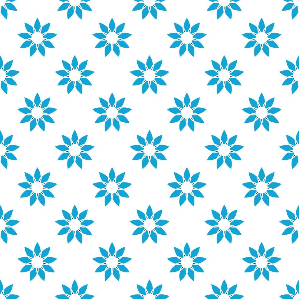 motif répétitif sans couture vif de fleurs bleu vif pour papiers peints, textiles, tissus et autres surfaces vecteur