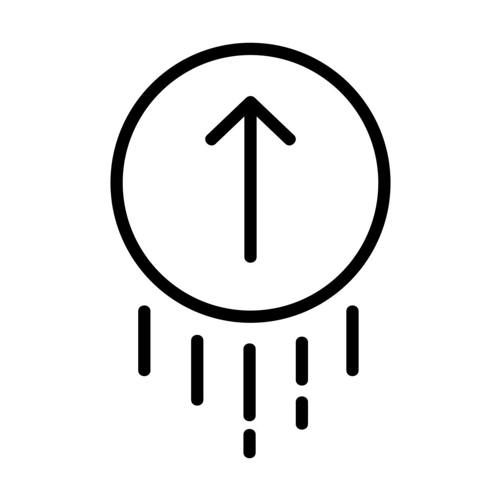 faites défiler le vecteur d'icône d'écran. illustration de symbole de contour isolé