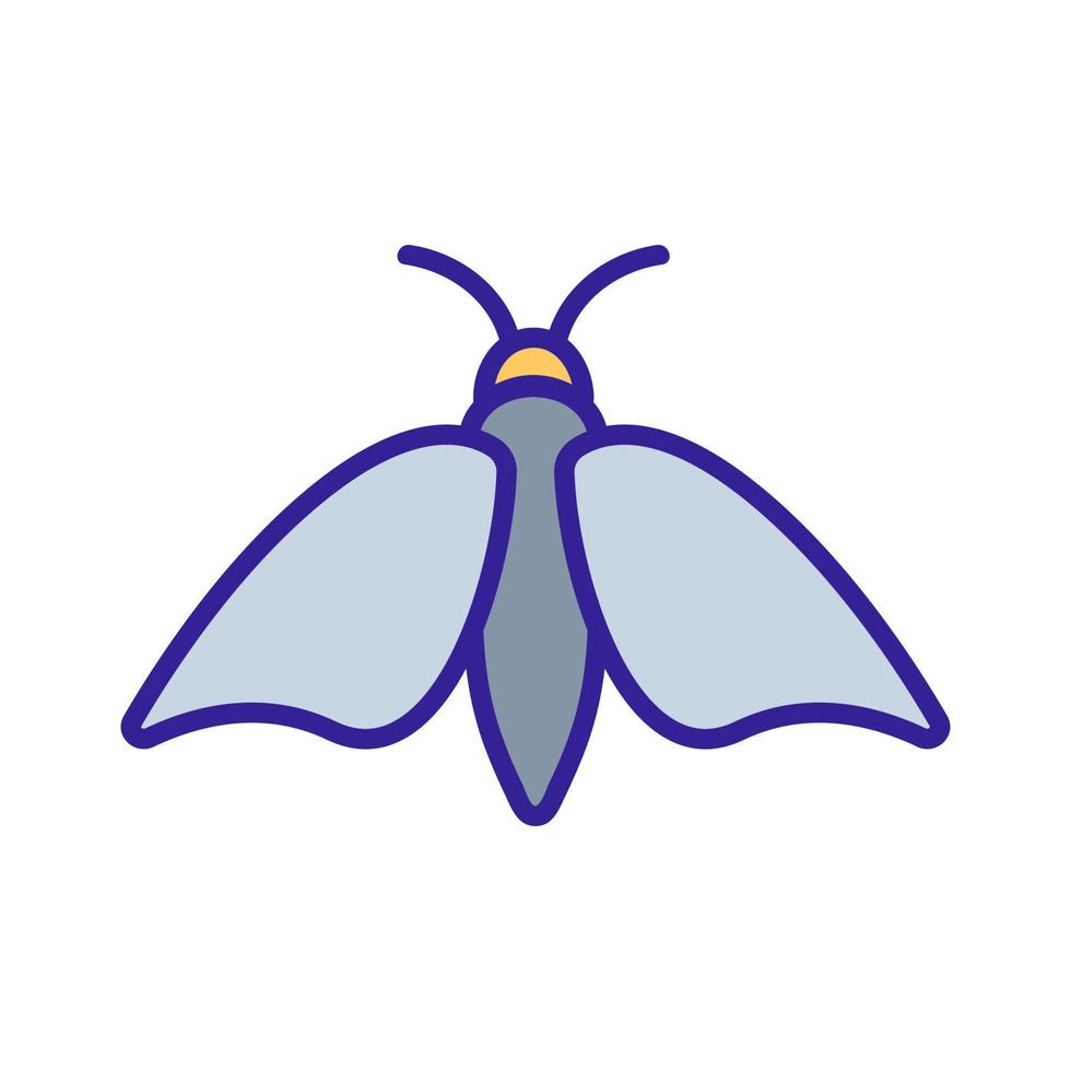 vecteur d'icône papillon. illustration de symbole de contour isolé