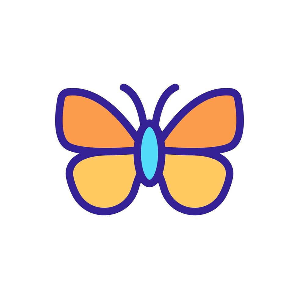 vecteur d'icône papillon. illustration de symbole de contour isolé