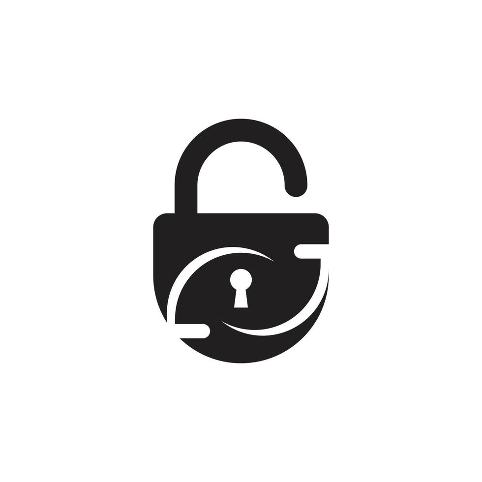 icône du logo de cadenas vecteur