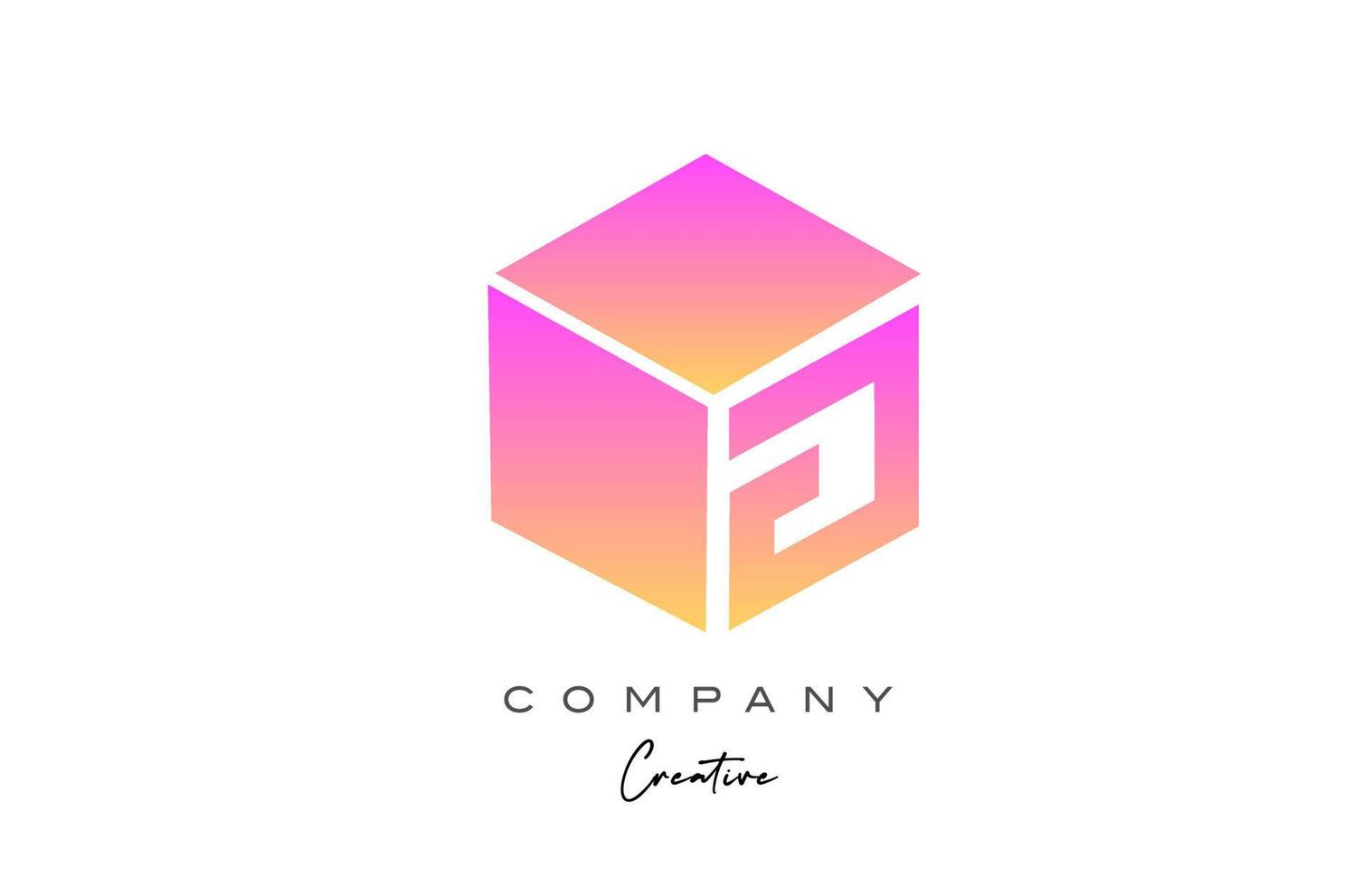 rose jaune g lettre alphabet lettre logo icône création. modèle de conception de cube créatif pour entreprise et entreprise vecteur