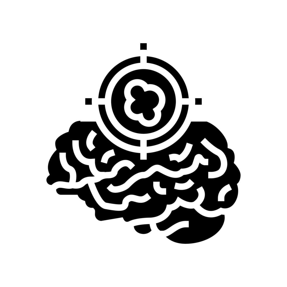 illustration vectorielle d'icône de glyphe d'enlèvement de tumeur vecteur