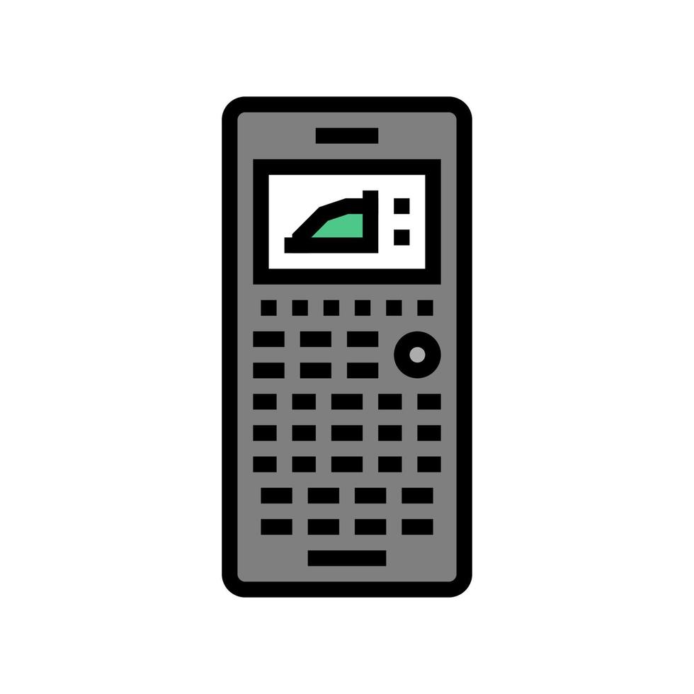 calculatrice graphique couleur icône illustration vectorielle vecteur