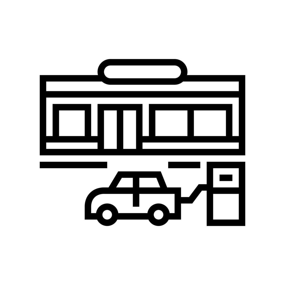 illustration vectorielle de l'icône de la ligne de gonflage des roues vecteur