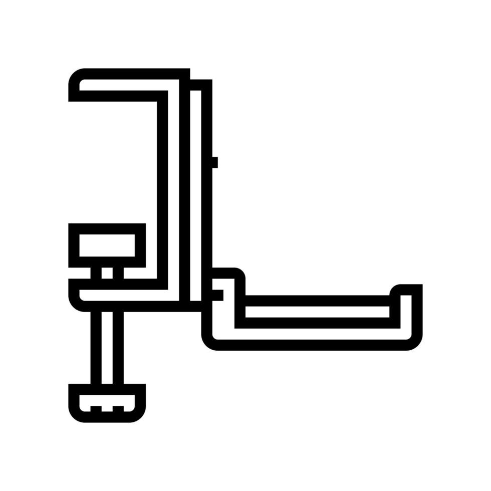 illustration vectorielle de l'icône de la ligne de suspension du casque vecteur