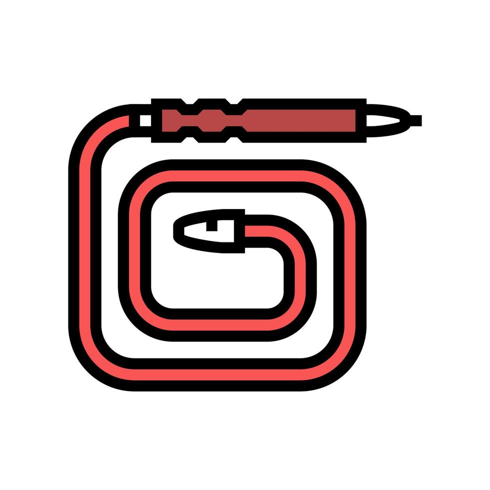 illustration vectorielle d'icône de couleur de tuyau de narguilé moderne vecteur