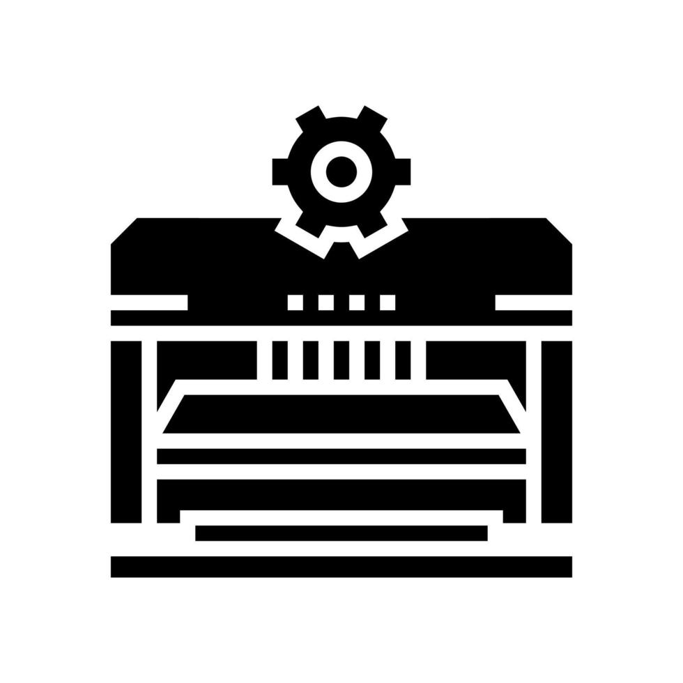 formage et poinçonnage des pièces voiture glyphe icône illustration vectorielle vecteur