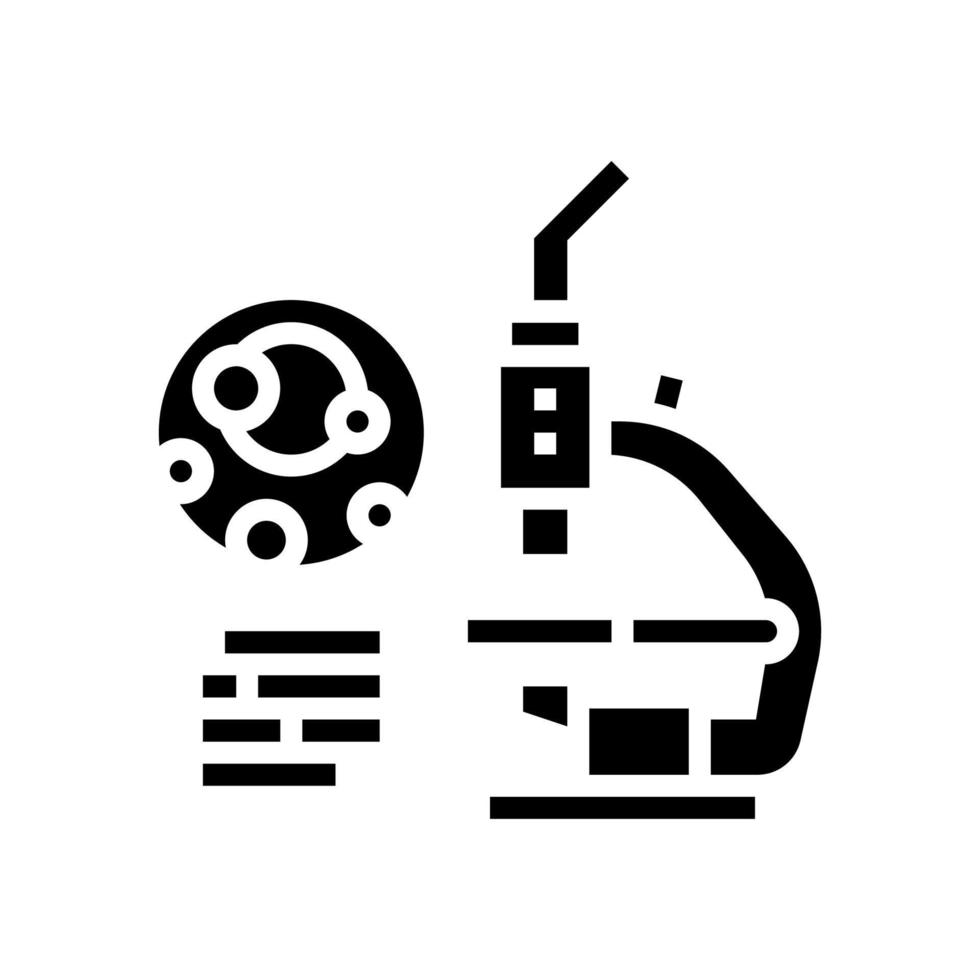 analyse urique sur l'illustration vectorielle de l'icône du glyphe de la goutte vecteur