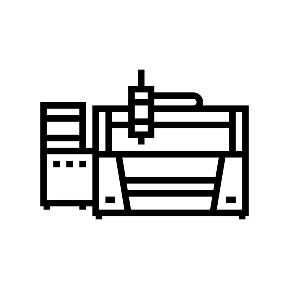 illustration vectorielle de l'icône de la ligne de l'appareil laser vecteur