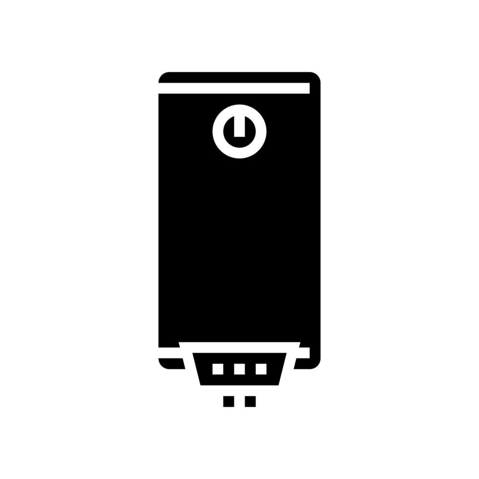 chauffe-eau glyphe icône illustration vectorielle vecteur