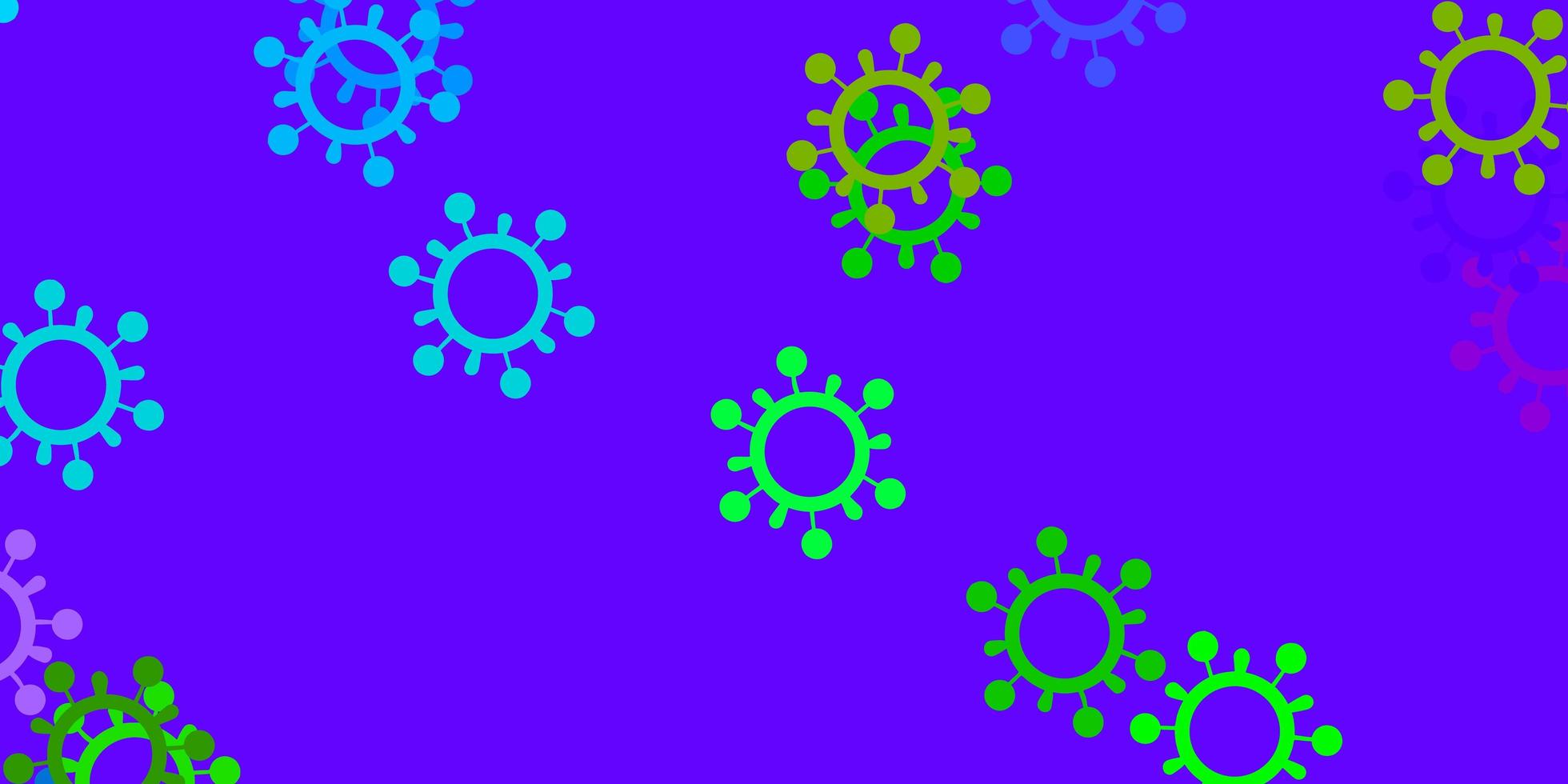 texture de vecteur multicolore léger avec symboles de maladie