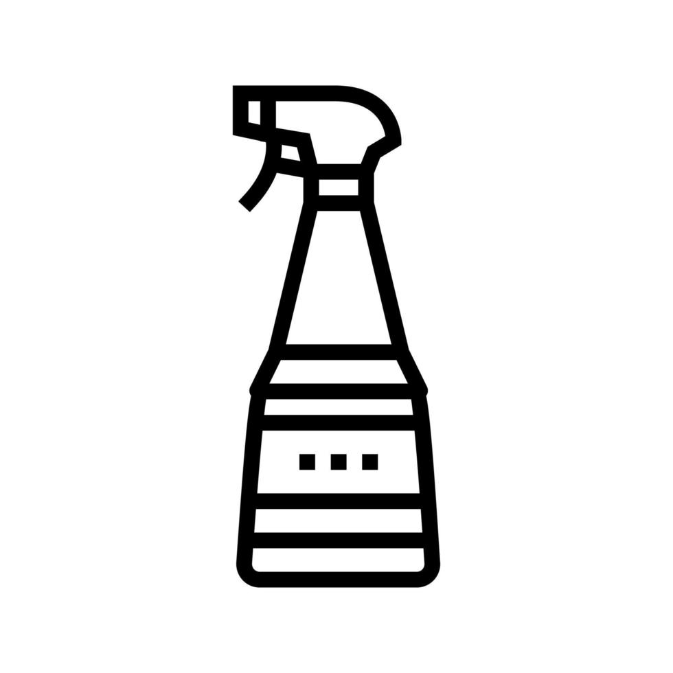 illustration vectorielle de l'icône de la ligne de pulvérisation de lissage des rides vecteur