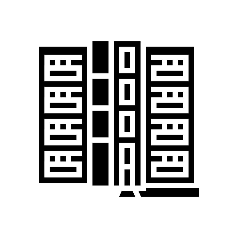 illustration vectorielle d'icône de glyphe de maison en copropriété vecteur