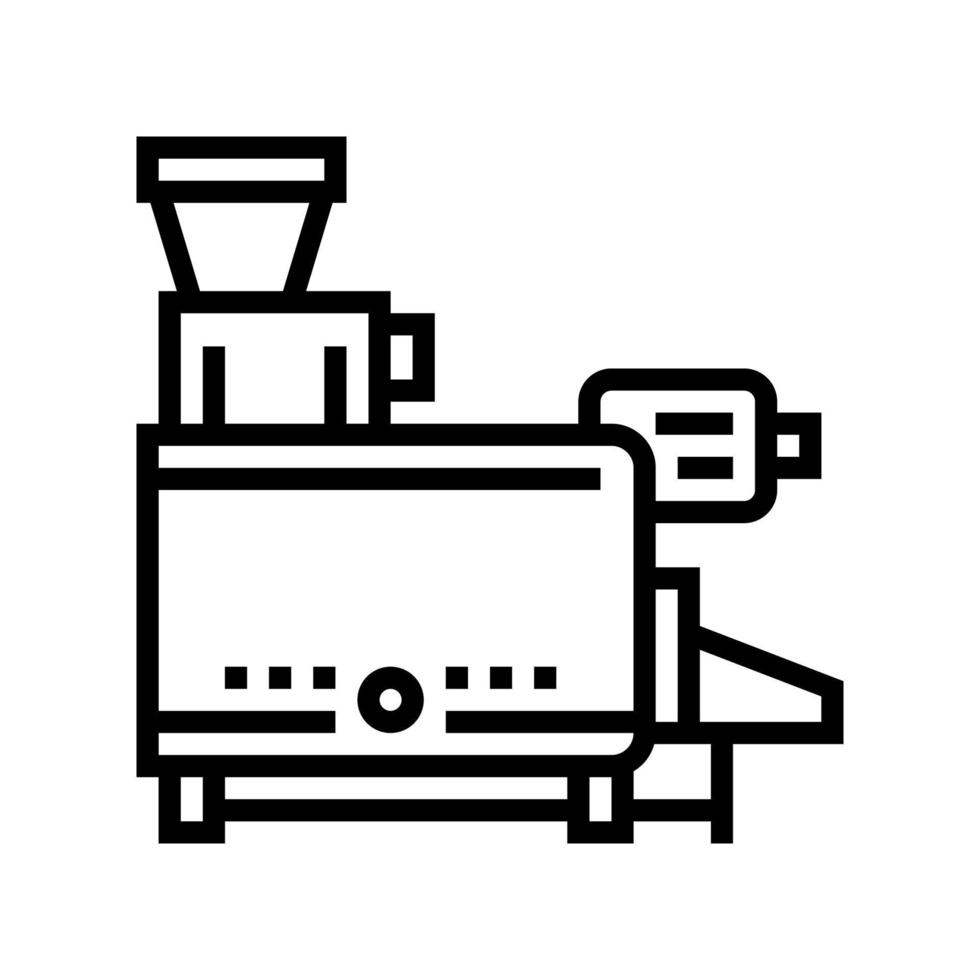illustration vectorielle de l'icône de la ligne de la machine à piqûres vecteur