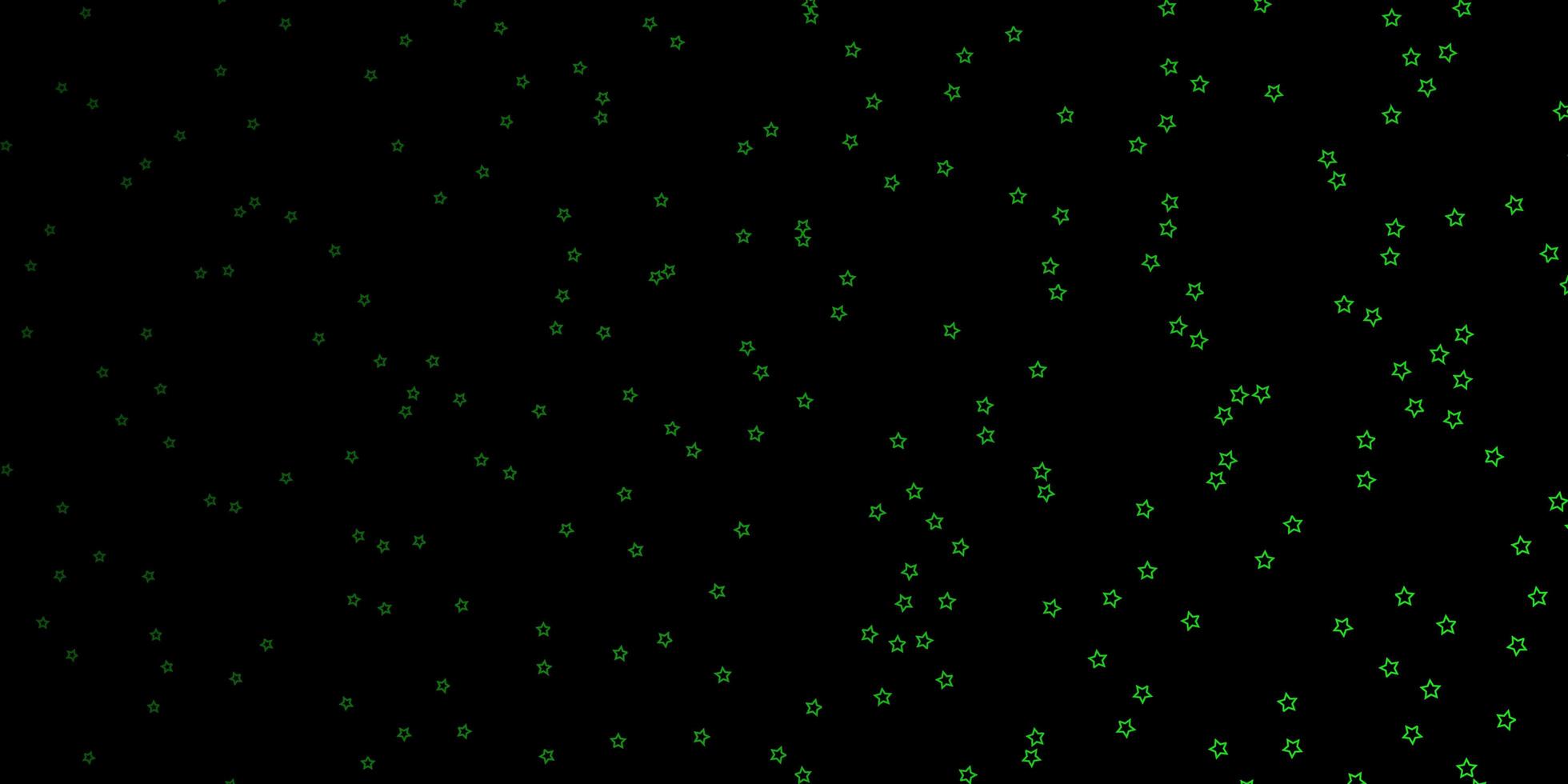 disposition de vecteur vert foncé avec des étoiles brillantes.