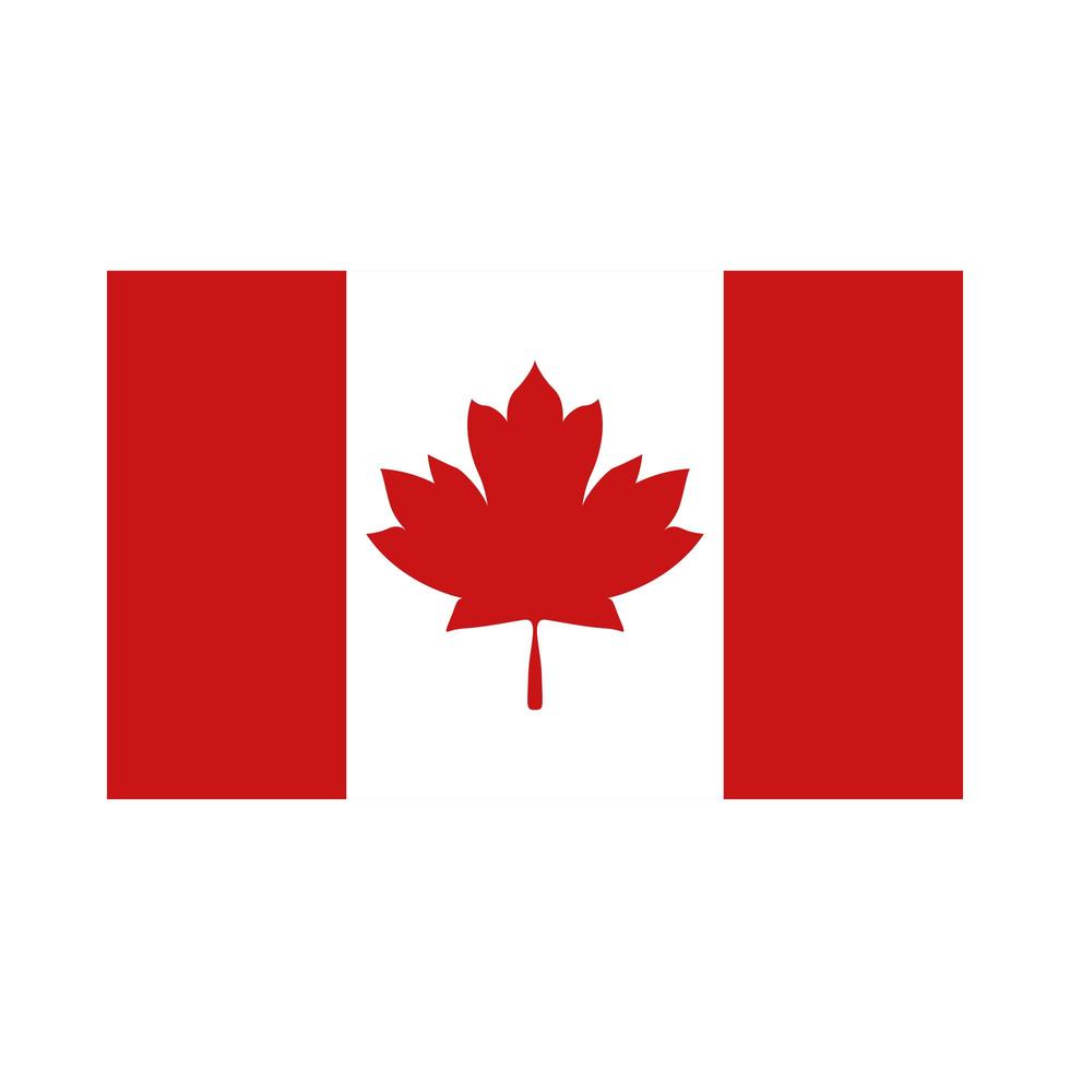 drapeau canadien pour la conception de vecteur de bonne fête du canada