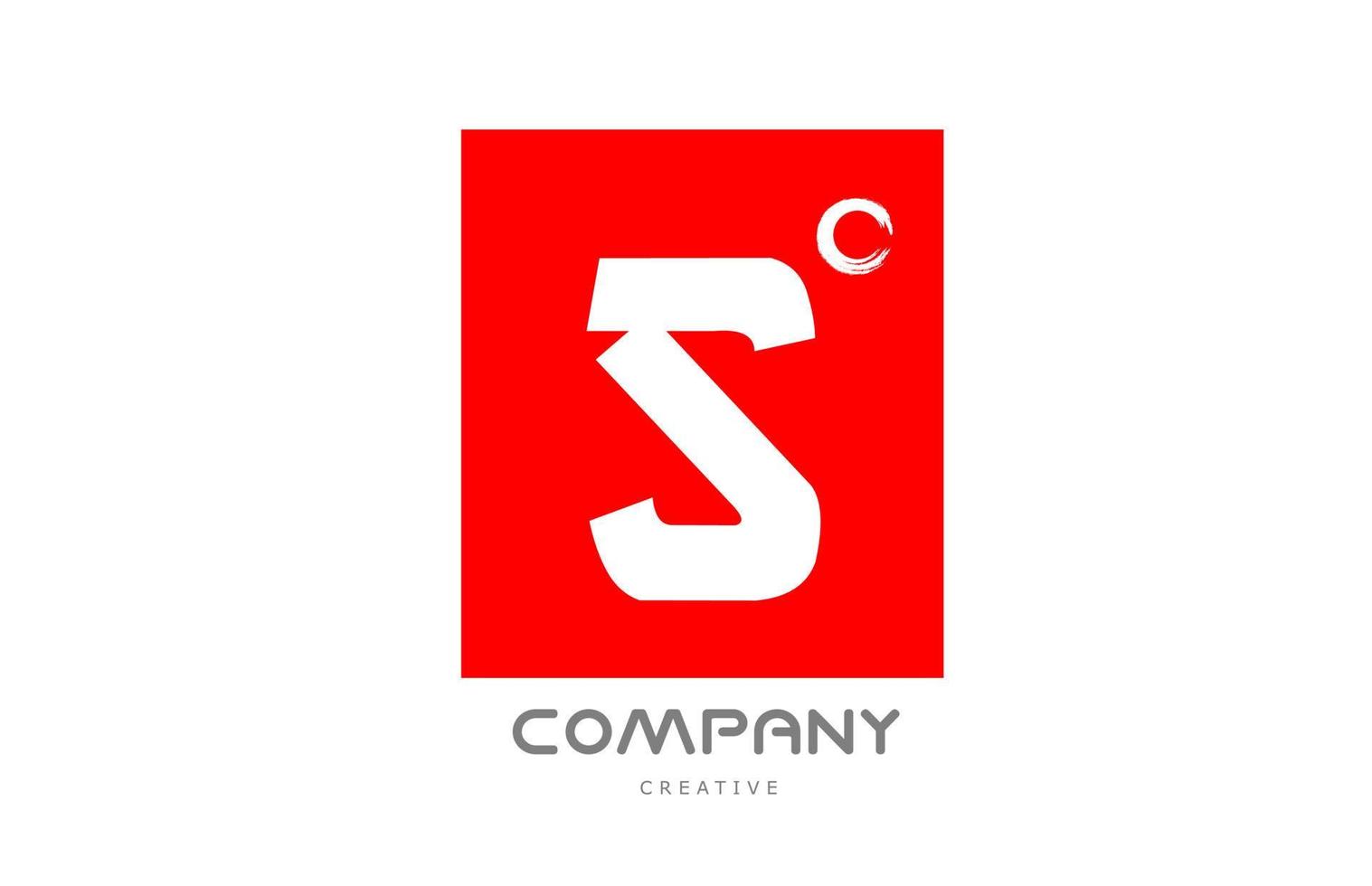 création d'icône de logo de lettre alphabet s rouge avec lettrage de style japonais. modèle créatif pour les entreprises et les entreprises vecteur